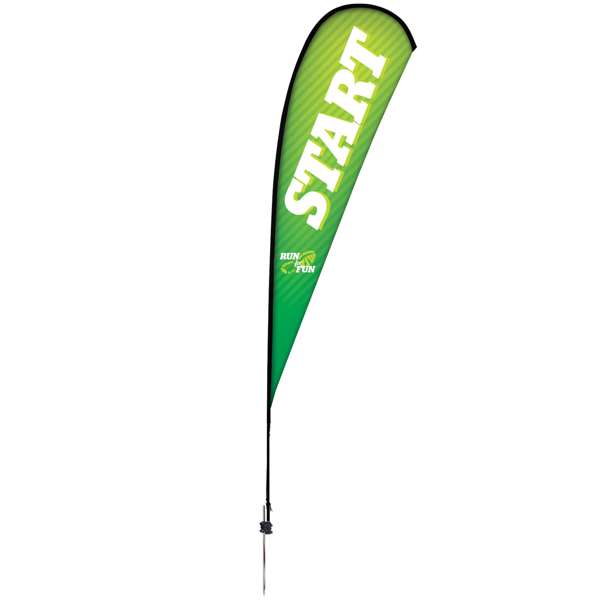 Load image into Gallery viewer, 15&#39; Teardrop Flag - Advertising Banner Kit - Single Sided
