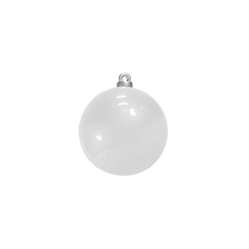 3.25' White Christmas Ball Ornament Fiberglass Christmas Decoration