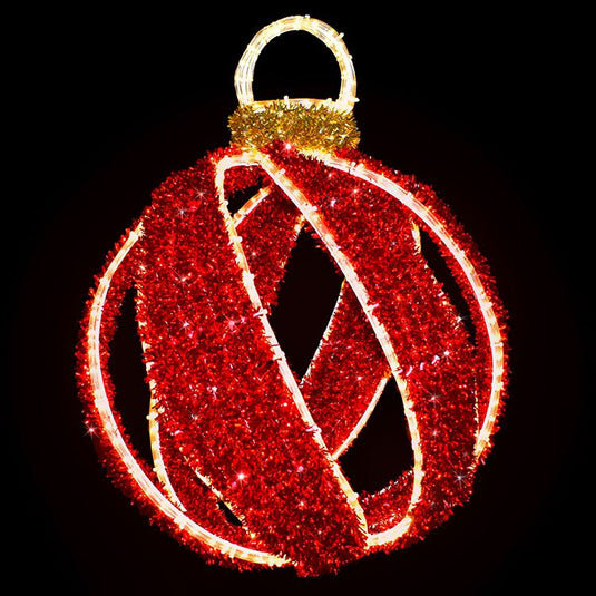 30" Spiral Ornament Light Display