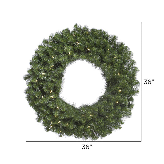 36" Pre-Lit LED Artificial Commercial Christmas Wreath