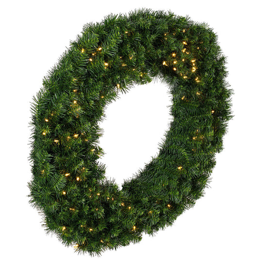 48" Pre-Lit LED Artificial Commercial Christmas Wreath