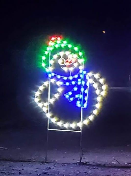 5 Ft Snow Mom Christmas Ground Mount Light Display