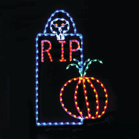 7' RIP Tombstone Ground Mount Halloween Decoration