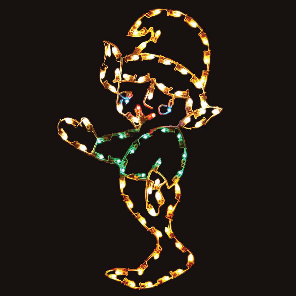 5' Standing Elf Ground Mount Christmas Decoration Display Sales