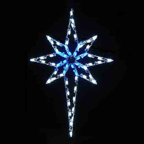 5' Deluxe Star of Bethlehem Silhouette Pole Mounted Decoration