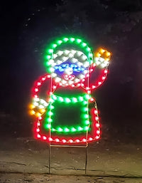 6 Ft Mrs. Claus Christmas Ground Mount Light Display