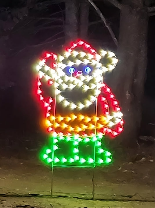 6 Ft Santa Christmas Ground Mount Light Display