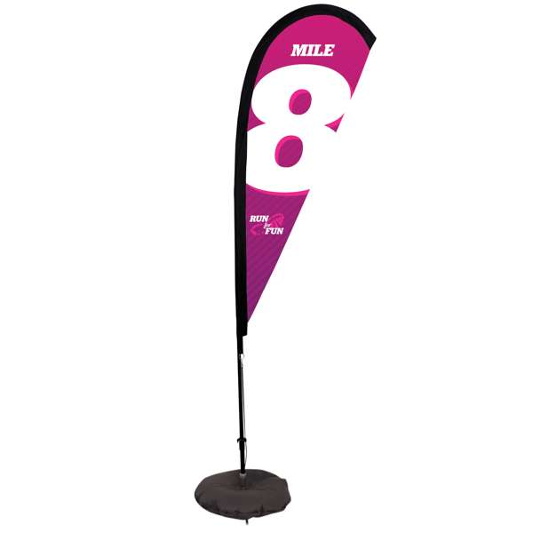 Load image into Gallery viewer, 6&#39; Teardrop Flag - Advertising Banner Kit - Single Sided
