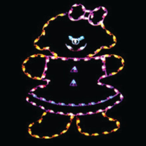6' Gingerbread Girl Ground Mount Christmas Decoration