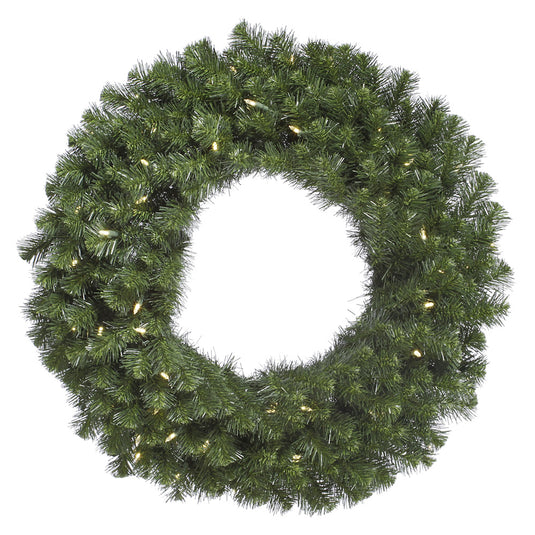 72" Pre-Lit LED Artificial Commercial Christmas Wreath