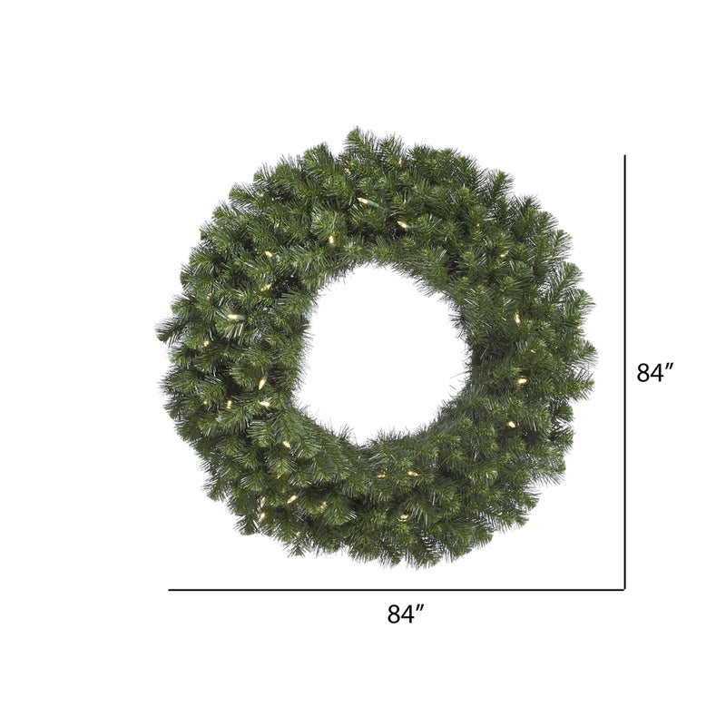 Load image into Gallery viewer, 84&quot; Pre-Lit LED Artificial Commercial Christmas Wreath
