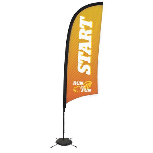 9' Feather Flag - Razor Banner Flag Kit - Single-Sided
