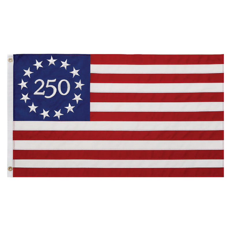 Load image into Gallery viewer, 3' x 5' Commemorative Betsy Ross Edition America250 Flag - Nylon - Header &amp; Grommet
