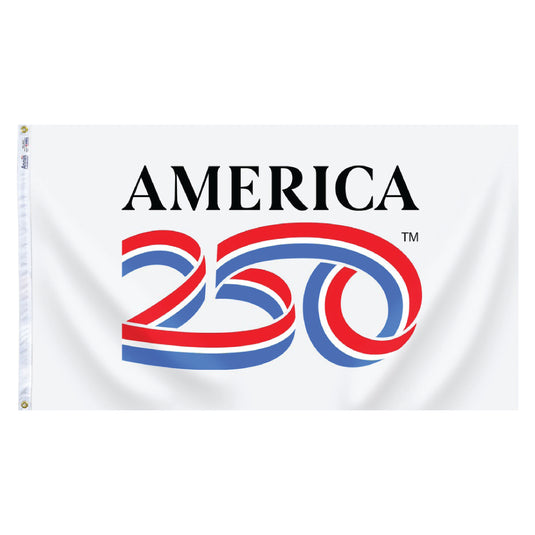 3' x 5' America250 White Flag