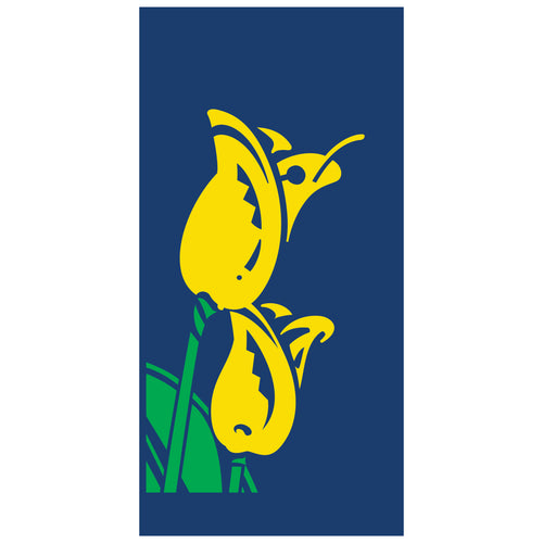 BS605 Two Yellow Tulips - Pole Banner