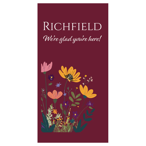 BS719 Spring Flowers - Pole Banner