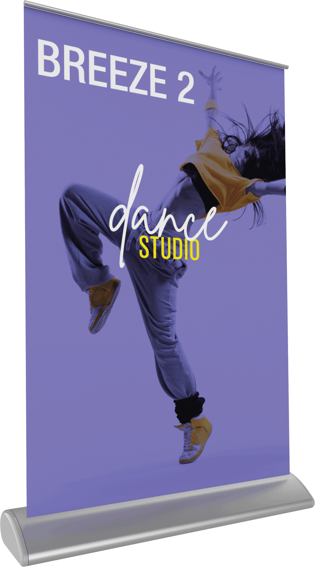 Breeze 2 Retractable Tabletop Banner Stand with Graphic 11"W x 17"H