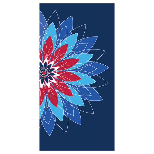 D348 Abstract Bloom - Pole Banner