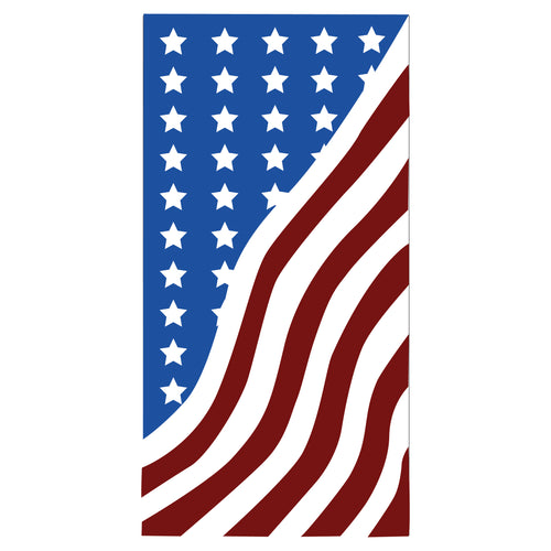 D603 Patriotic Wave - Pole Banner