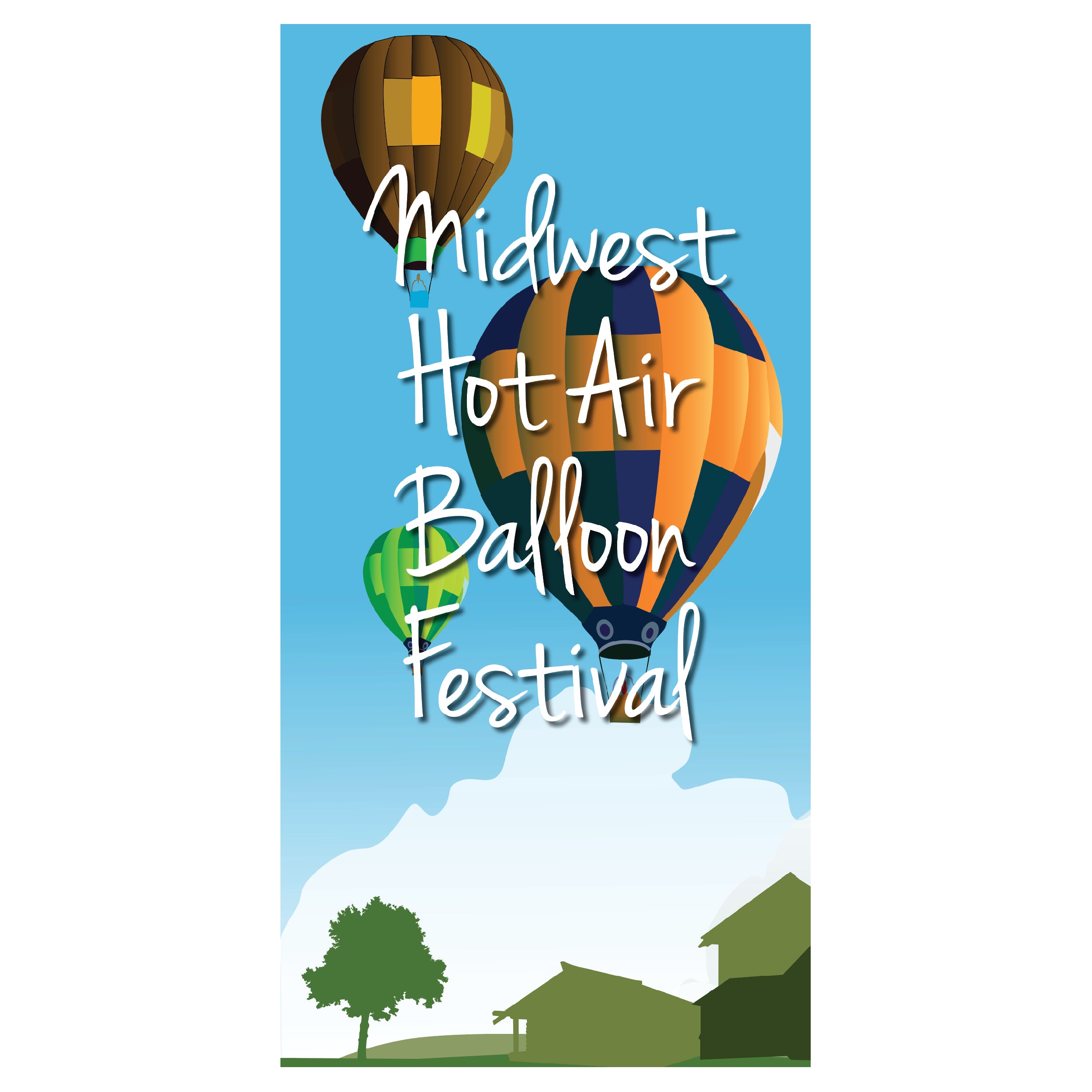 hot air balloon festival poster