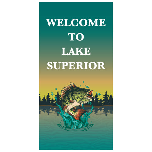 D623 Fishing Welcome - Pole Banner