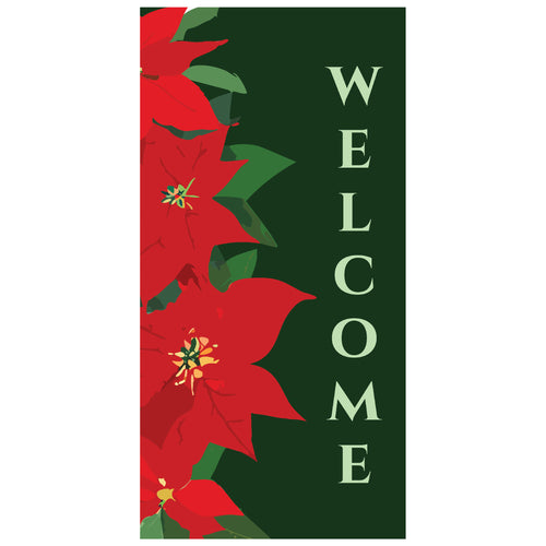 D692 Welcome Poinsettia - Pole Banner