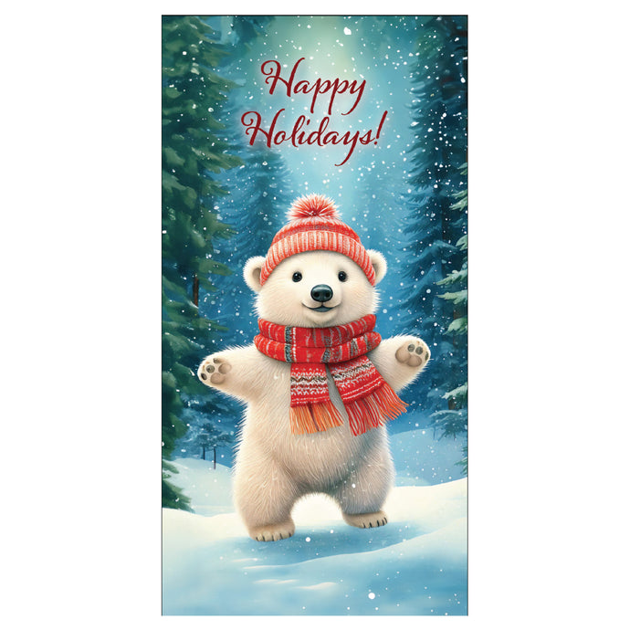 D719 Polar Bear Cub - Pole Banner