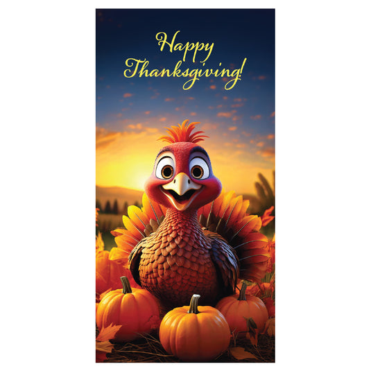 D724 Happy Thanksgiving - Pole Banner