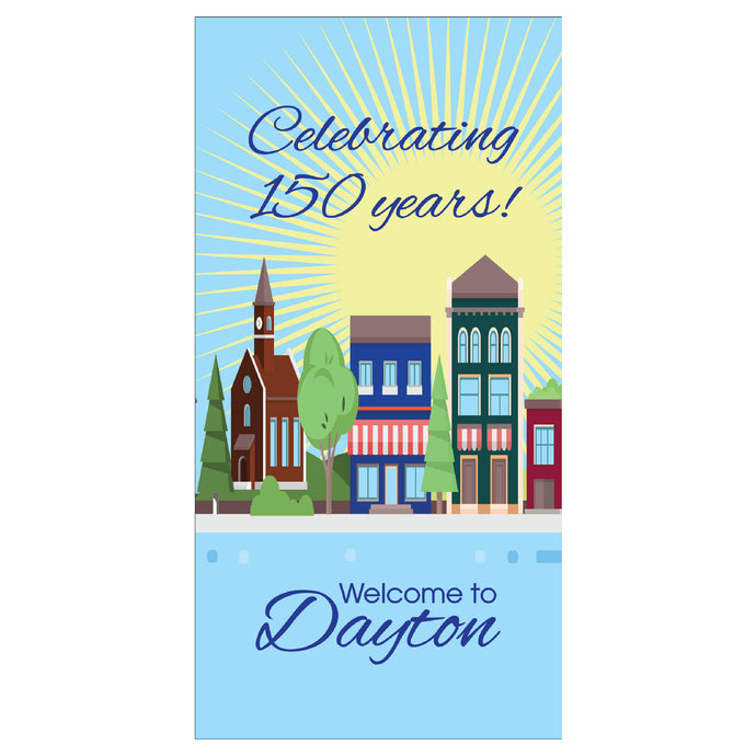 D728 Let's Celebrate - Pole Banner