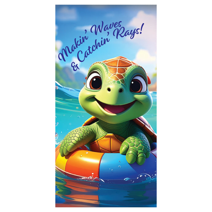 D743 Makin' Waves - Pole Banner