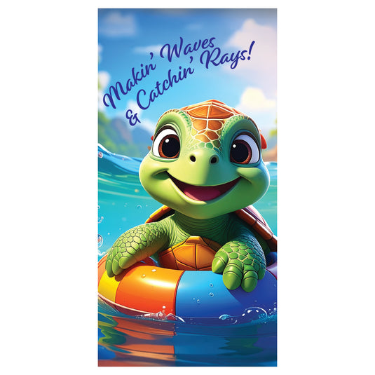 D743 Makin' Waves - Pole Banner
