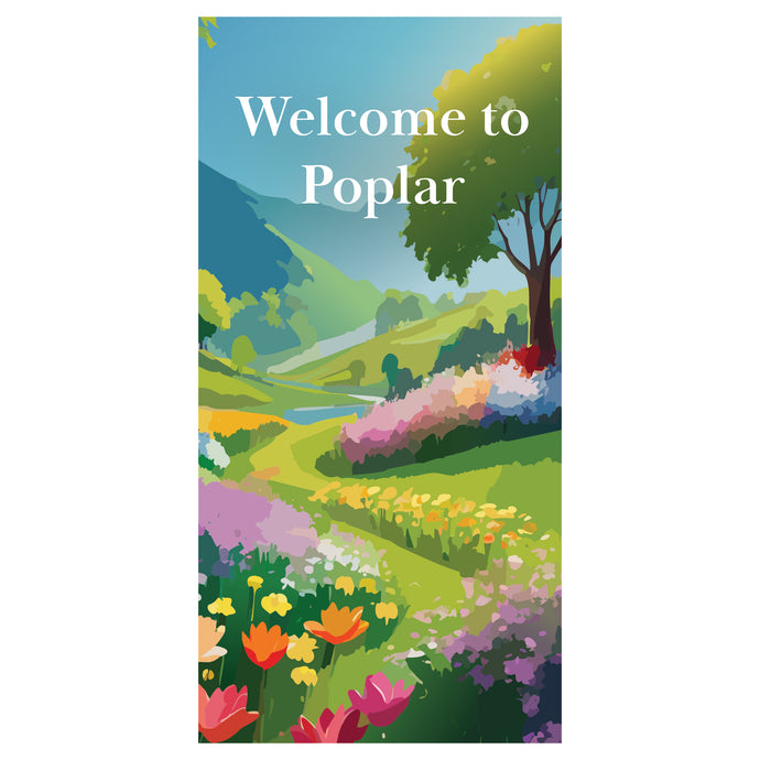 D754 Spring Valley - Pole Banner