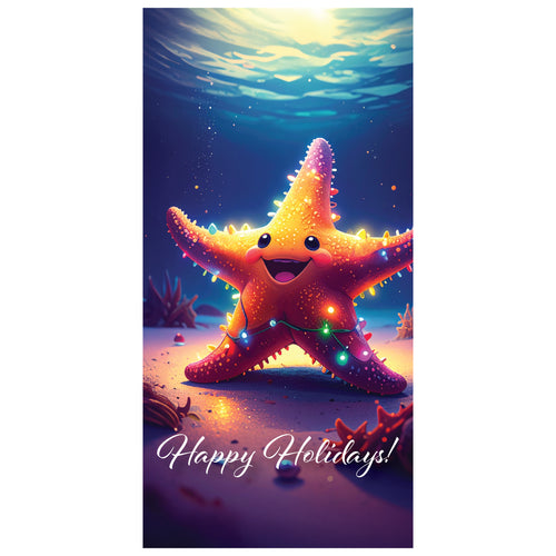D761 Holiday Starfish - Pole Banner