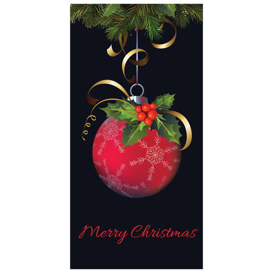 D765 Merry Christmas- Pole Banner