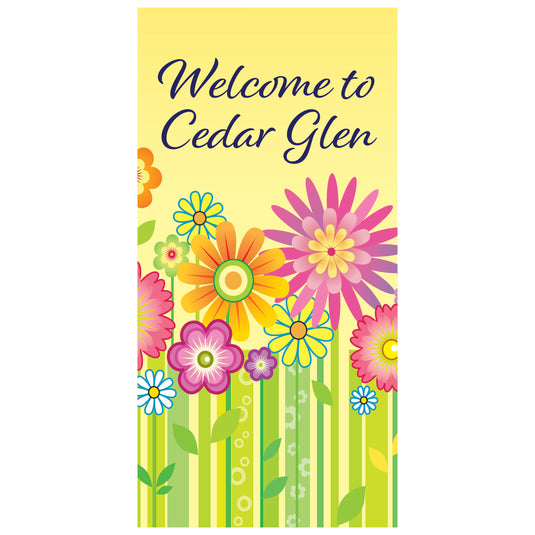D790 Spring Bouquet - Pole Banner
