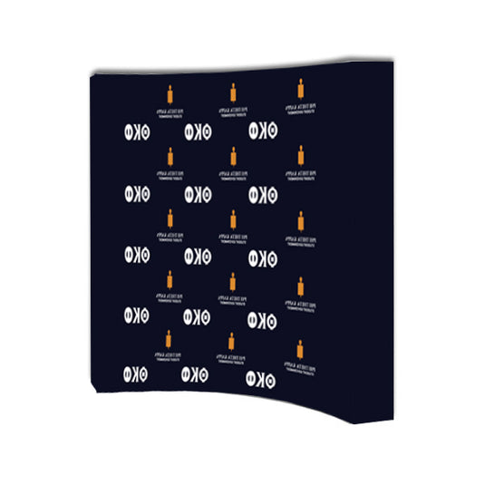 Academic Pop-Up Curved Wall Tension Fabric Banner