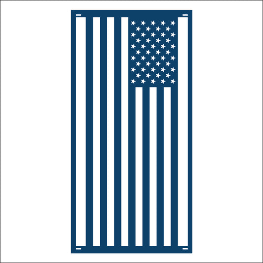 M110 American Flag - Metal Pole Banner