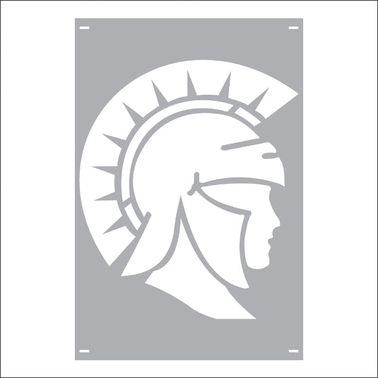 M116 Mascot Spartans - Metal Pole Banner