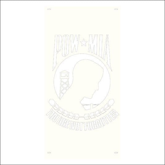 M119 POW/MIA - Metal Pole Banner