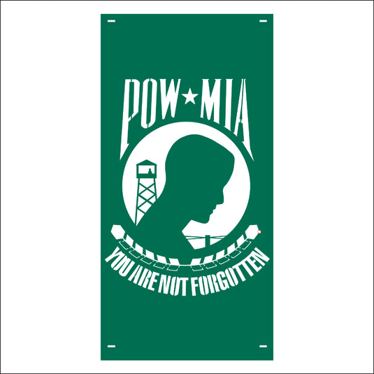 M119 POW/MIA - Metal Pole Banner