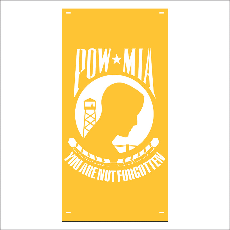 Load image into Gallery viewer, M119 POW/MIA - Metal Pole Banner
