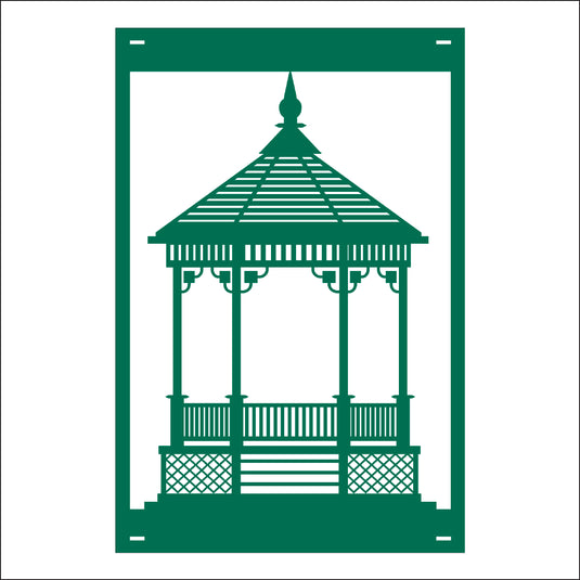 M121 Gazebo - Metal Pole Banner