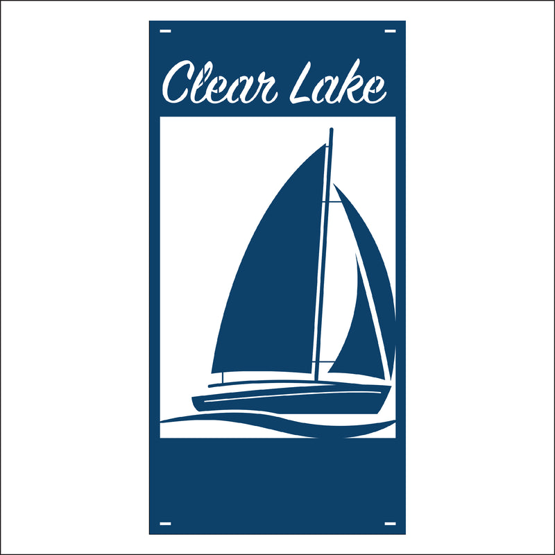 Load image into Gallery viewer, M125 Sailboat - Metal Pole Banner
