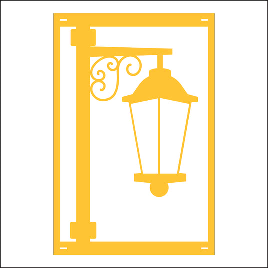 M128 Lamp - Metal Pole Banner