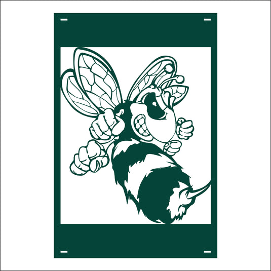 M131 Mascot Hornets - Metal Pole Banner