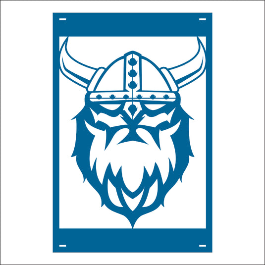 M132 Mascot Vikings - Metal Pole Banner