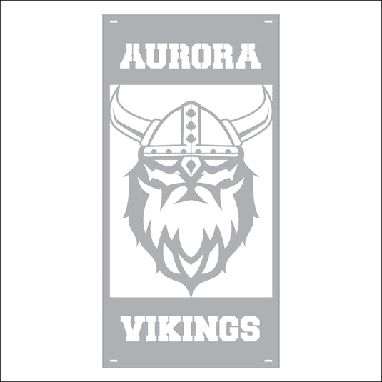 M132 Mascot Vikings - Metal Pole Banner