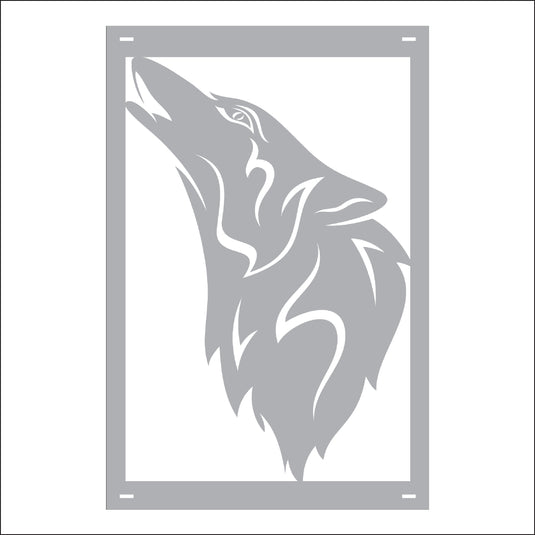 M136 Mascot Wolves - Metal Pole Banner