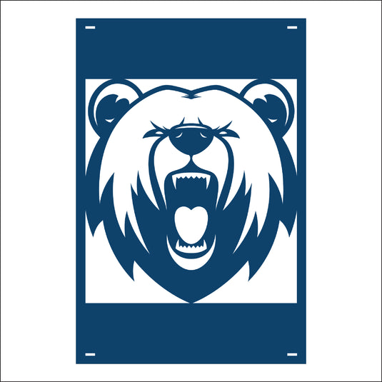 M137 Mascot Bears - Metal Pole Banner