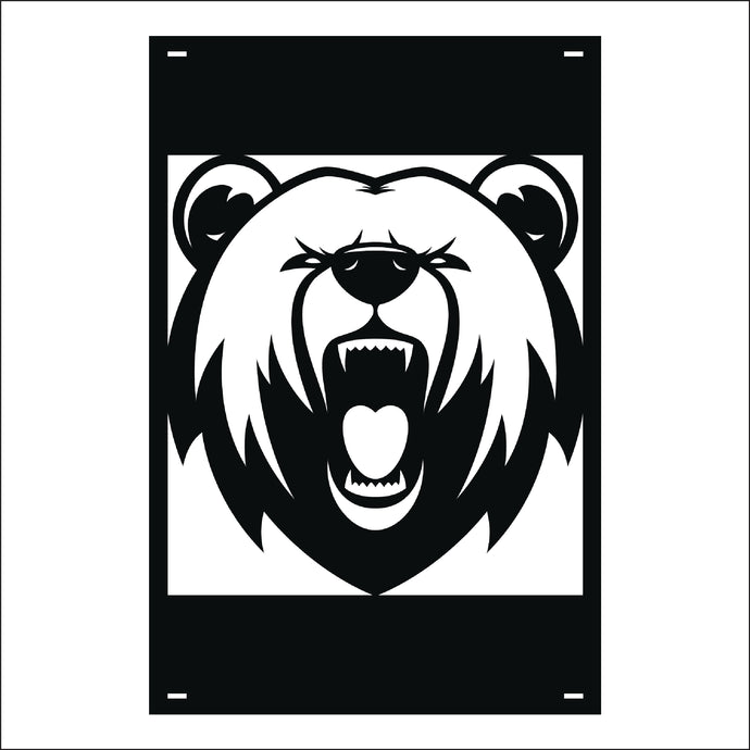 M137 Mascot Bears - Metal Pole Banner